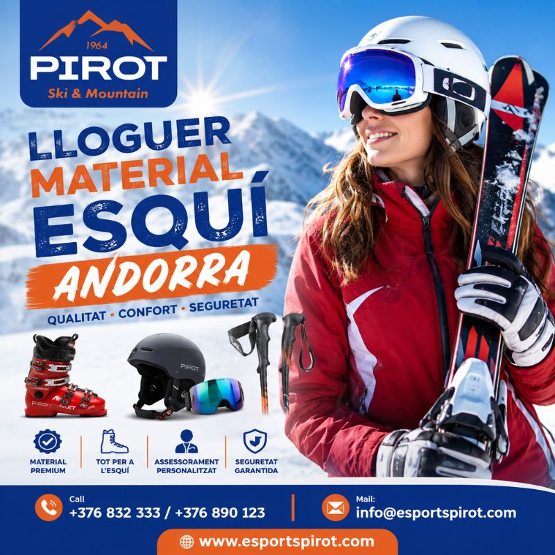 Lloguer Material Esquí Andorra para Principiantes y Expertos